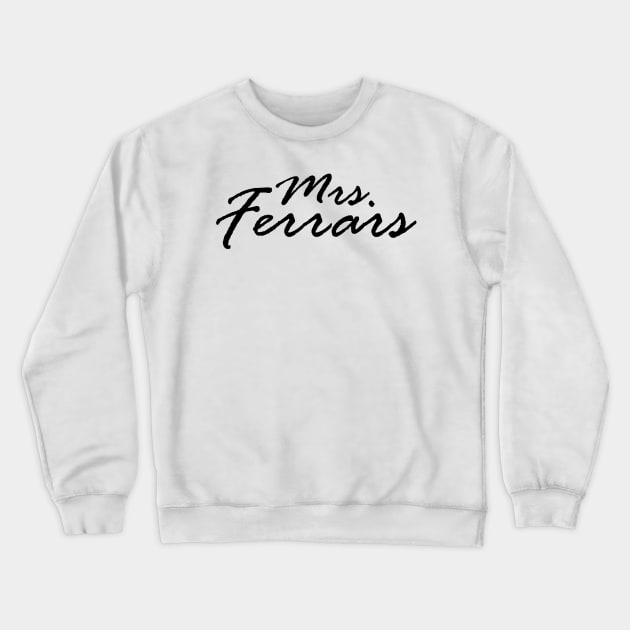 Mrs. Ferrars Crewneck Sweatshirt by SeascapeArtist